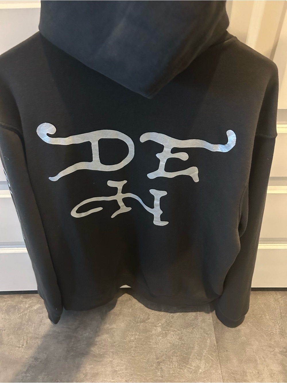 Ed Hardy Grey 'Death or Glory' Heart Zip-Up Hoodie Large - Picture 4 of 5